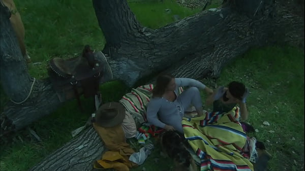 Taylor Rain Folds In Two For A Deep Pile Driver From A Ranch Hand!